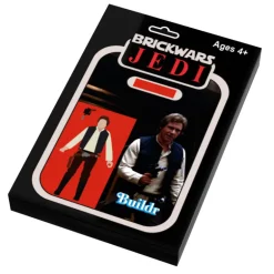 The Brick Show Shop Han Vintage Action Figure Tile (2x3) made from LEGO parts