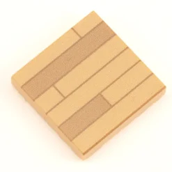 The Brick Show Shop Hardwood Flooring (Light) / Basketball Court - Custom Printed 2x2 Tile