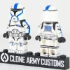 The Brick Show Shop Heavy Blue Assault Trooper (Phase 1) Star Wars Minifig - Clone Army Cu