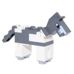 The Brick Show Shop Horse (Gray/White) - LEGO Minecraft Minifigure (2017)