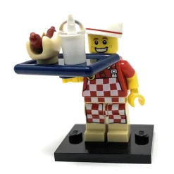 The Brick Show Shop Hot Dog Vendor - Series 17 LEGO Collectible Minifigure (2017)