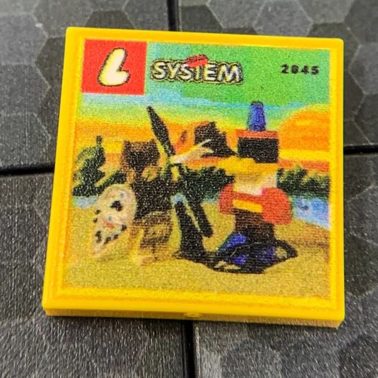 The Brick Show Shop Indian Chief Western Set 2845 - Custom Printed 2x2 Tile