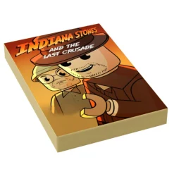 The Brick Show Shop Indiana Stones, Last Crusade Movie Cover (2x3 Tile) - B3 Customs using