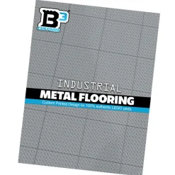 The Brick Show Shop Industrial (Metal) Flooring 6x6 Tilesmade with LEGO parts - Pack of 10