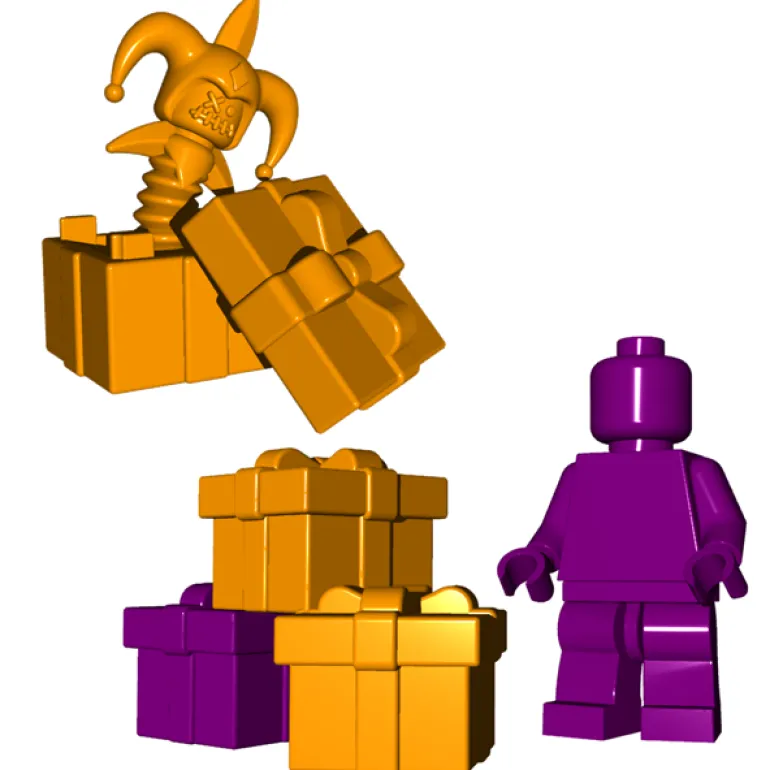 The Brick Show Shop Jack in the Box - LEGO Minifigure Compatible (Brick Warriors)