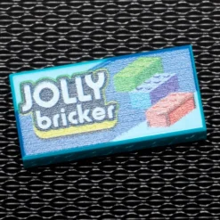 The Brick Show Shop Jolly Bricker - B3 Customs® Printed 1x2 Tile