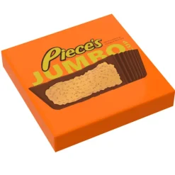 The Brick Show Shop Jumbo Pieces Cup Custom Printed 2x2 Tile made using LEGO parts - B3 Cu
