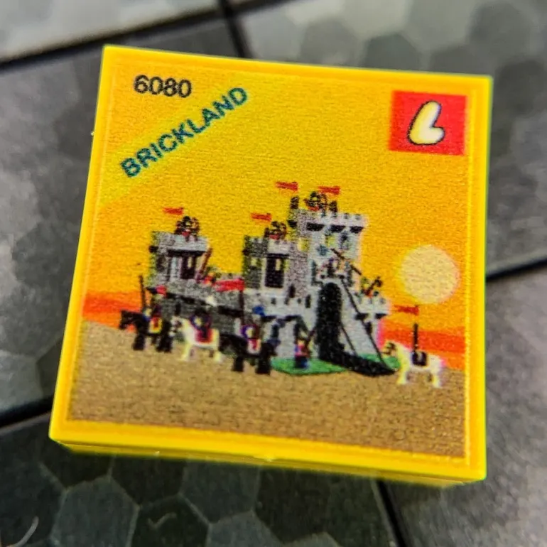 The Brick Show Shop King’s Castle Set 6080 - B3 Customs Printed 2x2 Tile