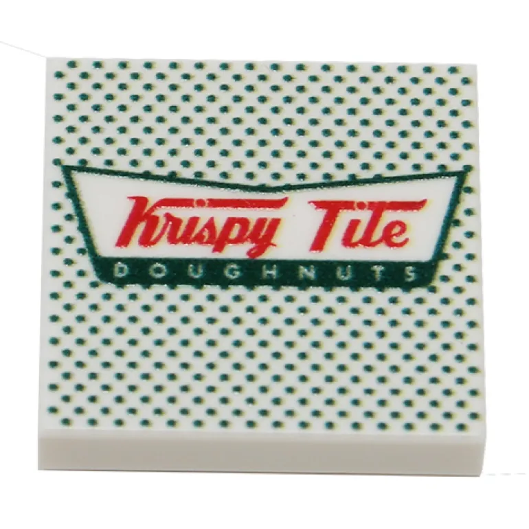 The Brick Show Shop Krispy Tile Doughnuts Tile made using LEGO part - B3 Customs