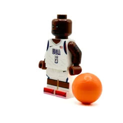 The Brick Show Shop Lebron #6 USA Olympics (2024) Basketball Player Minifig made using LEG