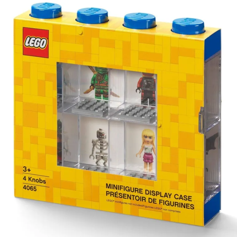 The Brick Show Shop LEGO Blue 8-Minifigure Display Case