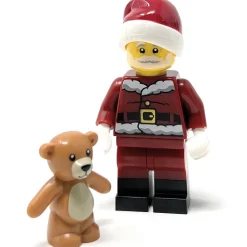 The Brick Show Shop LEGO City / Winter Village Christmas Santa Clause /w Bear Minifigure (