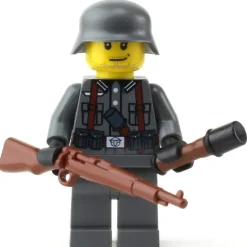 The Brick Show Shop LEGO German Kar98 WW2 Soldier - Custom LEGO Military Minifigure
