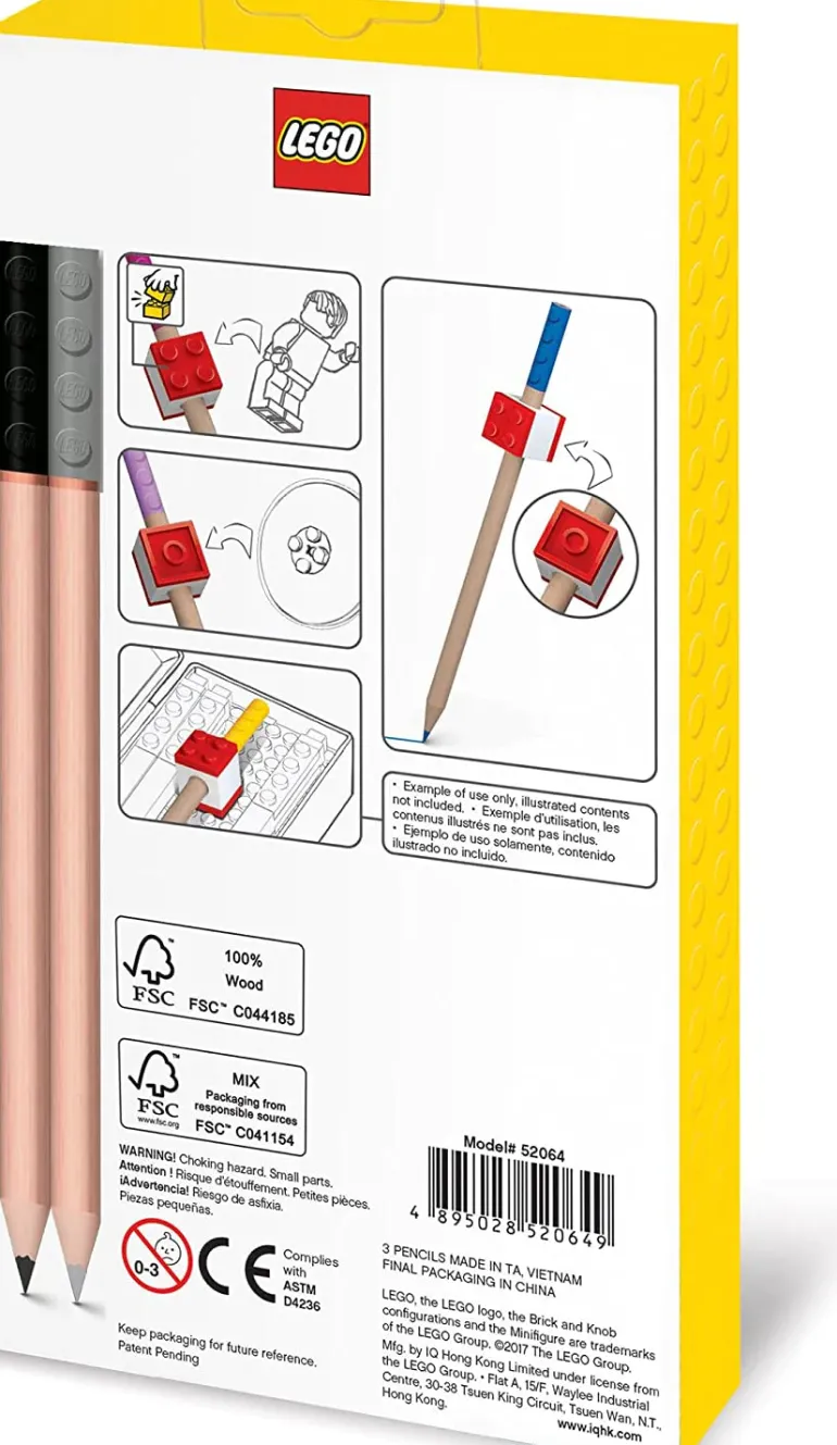 The Brick Show Shop LEGO Iconic 12-Pack Colored Pencils with Topper