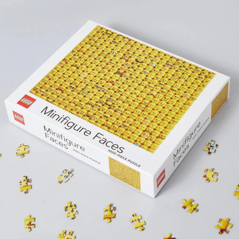 The Brick Show Shop LEGO Minifigure Faces 1000-Piece Puzzle