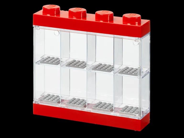 The Brick Show Shop LEGO Red 8-Minifigure Display Case