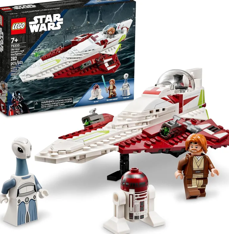 The Brick Show Shop LEGO Star Wars Obi-Wan Kenobi's Jedi Starfighter Battle Set (75333)