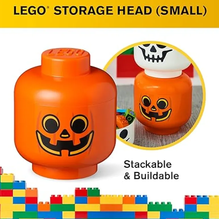 The Brick Show Shop LEGO Storage Head Small Pumpkin 40311729