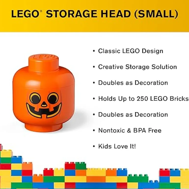 The Brick Show Shop LEGO Storage Head Small Pumpkin 40311729