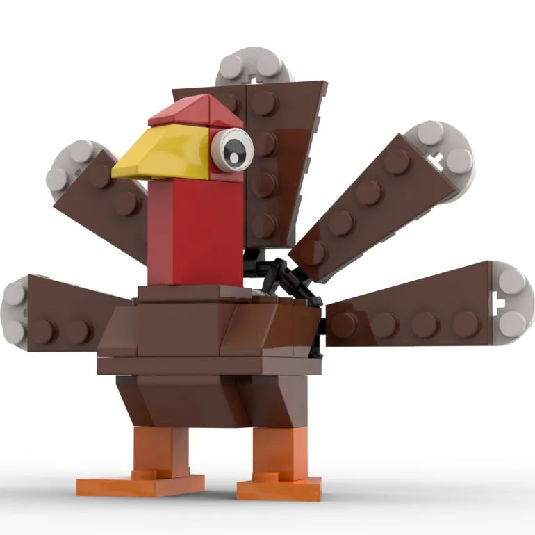 The Brick Show Shop LEGO Thanksgiving Turkey - Custom LEGO Set