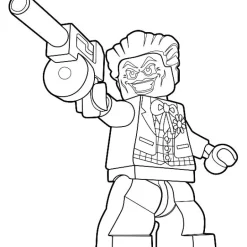 The Brick Show Shop LEGO The Joker Minifigure DC Comics Coloring Page Sheet