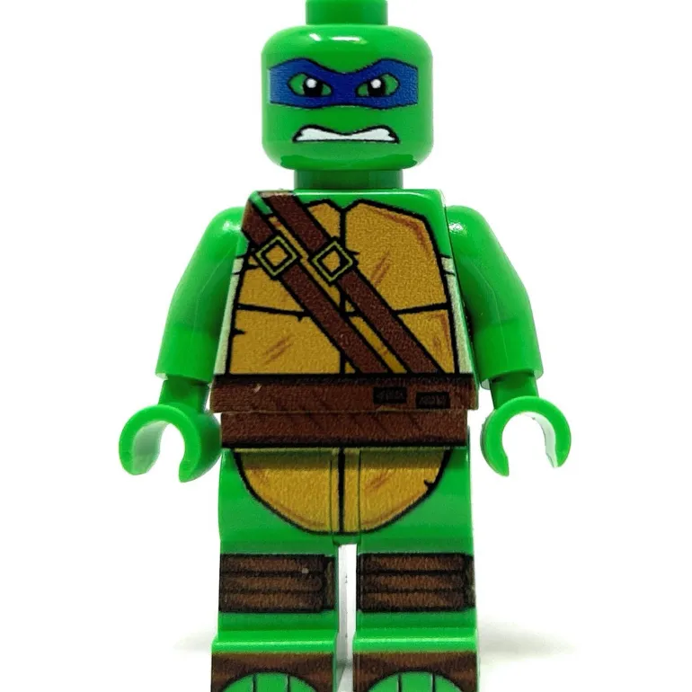The Brick Show Shop Leo Blue Fighter Turtle - Custom Minifig made using LEGO parts