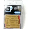 The Brick Show Shop Light Hardwood Floor Tile Part Pack (20 Tiles) made with LEGO bricks - B3 Customs