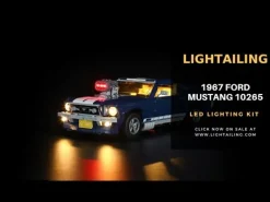 The Brick Show Shop Lights for LEGO Creator Ford Mustang Set (10265) - BriksMax