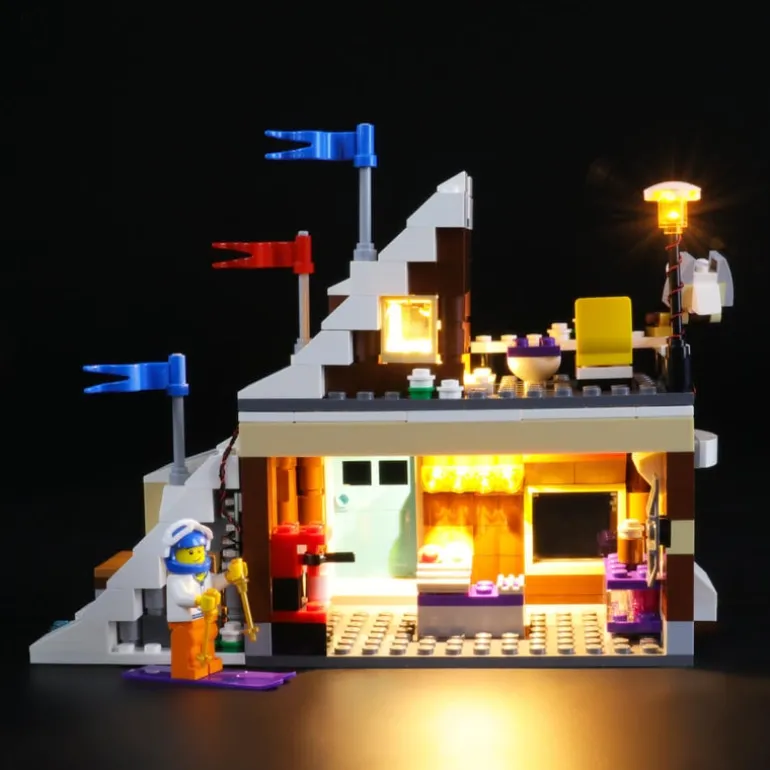 The Brick Show Shop Lights for LEGO Modular Winter Vacation Set (31080) - BriksMax