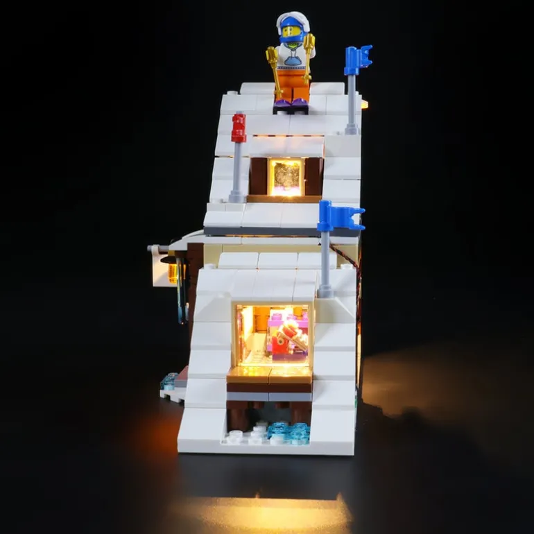 The Brick Show Shop Lights for LEGO Modular Winter Vacation Set (31080) - BriksMax