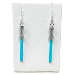The Brick Show Shop Lightsaber (Star Wars) Earrings made from LEGO Bricks - B3 Customs