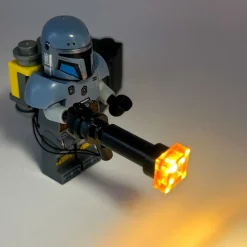 The Brick Show Shop Light-Up Heavy Blaster for Set 75386 Paz Vizla Star Wars Minifig
