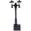 The Brick Show Shop Light-Up Lamp Post (Black) w/ Yellow Light for LEGO Layouts