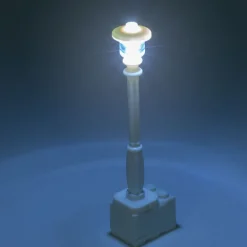 The Brick Show Shop Light-Up Lamp Post (White) for LEGO Layouts