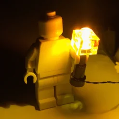 The Brick Show Shop Light-Up Minecraft Torch for LEGO Minifigures