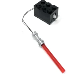 The Brick Show Shop Light-Up Minifigure Lightsaber (Red) - Custom LEGO