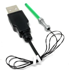 The Brick Show Shop Light-Up Minifigure Lightsaber (Green) - Custom LEGO