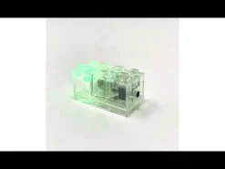 The Brick Show Shop Light-Up 2x3 Brick (Flashing Multi Colored Light) - Compatible w/ LEGO