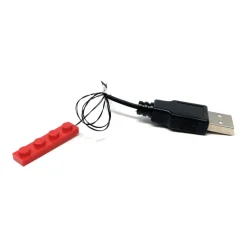 The Brick Show Shop Light-Up 1x4 Plate (USB) - LEGO Compatible