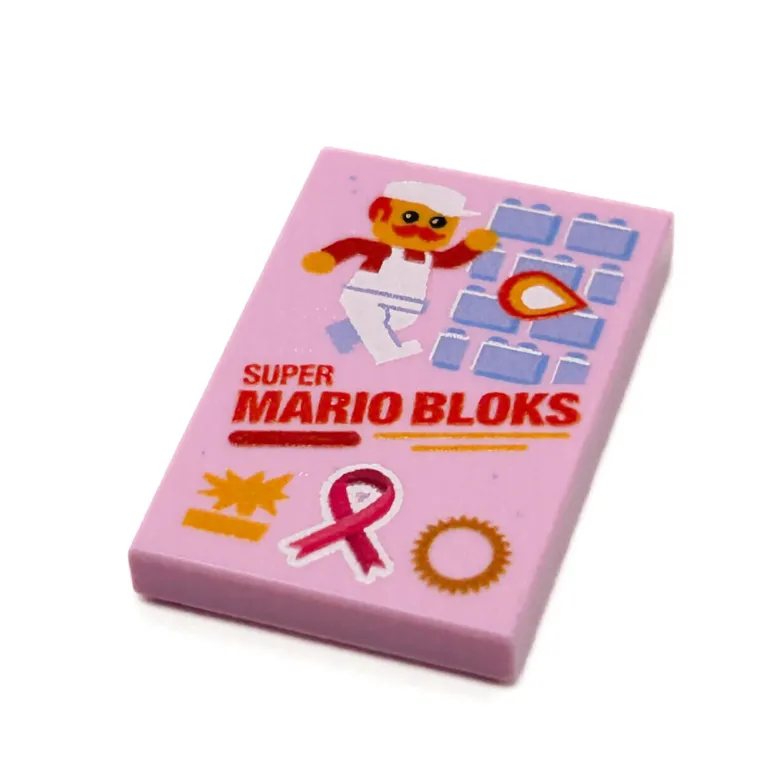 The Brick Show Shop Limited Production! Pink (Break Cancer Awareness) Custom Super Mario B