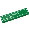 The Brick Show Shop LUG Blvd Street Sign made with LEGO part (1x4 Tile) - B3 Customs