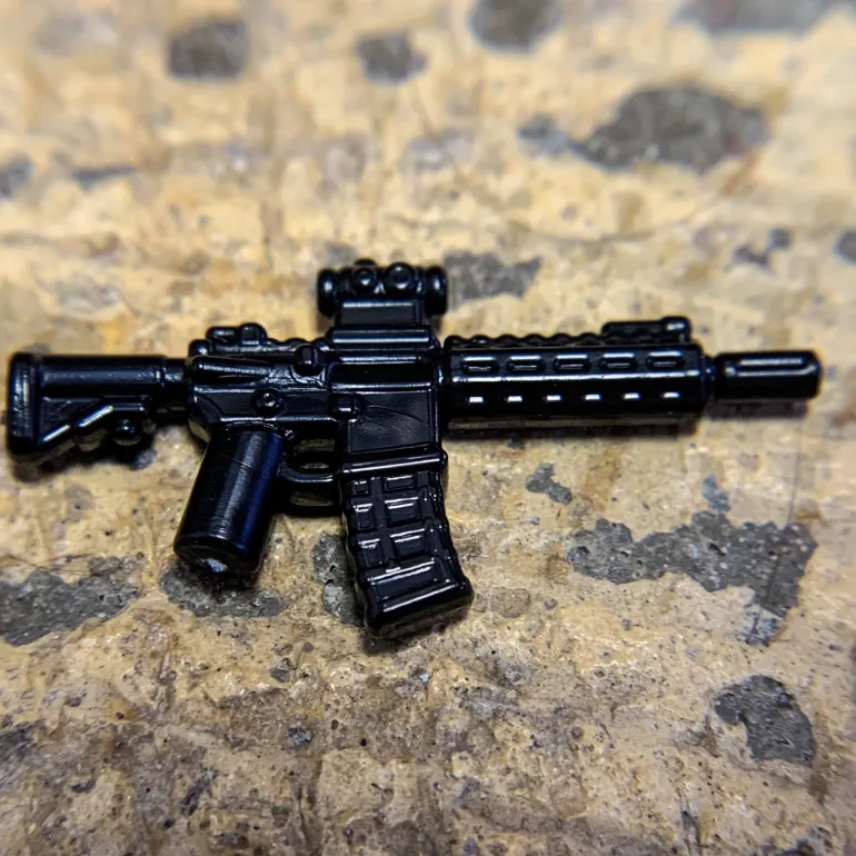 The Brick Show Shop M4A1-CQR (Close Quarters Rifle) - BrickArms for LEGO Minifigures, BrickArms