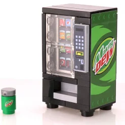 The Brick Show Shop Making Dew - B3 Customs Soda Vending Machine made using LEGO parts