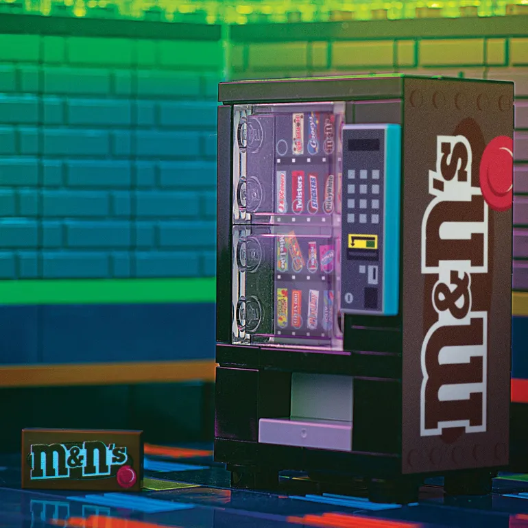 The Brick Show Shop M&Ns (Plain) - B3 Customs® Candy Vending Machine