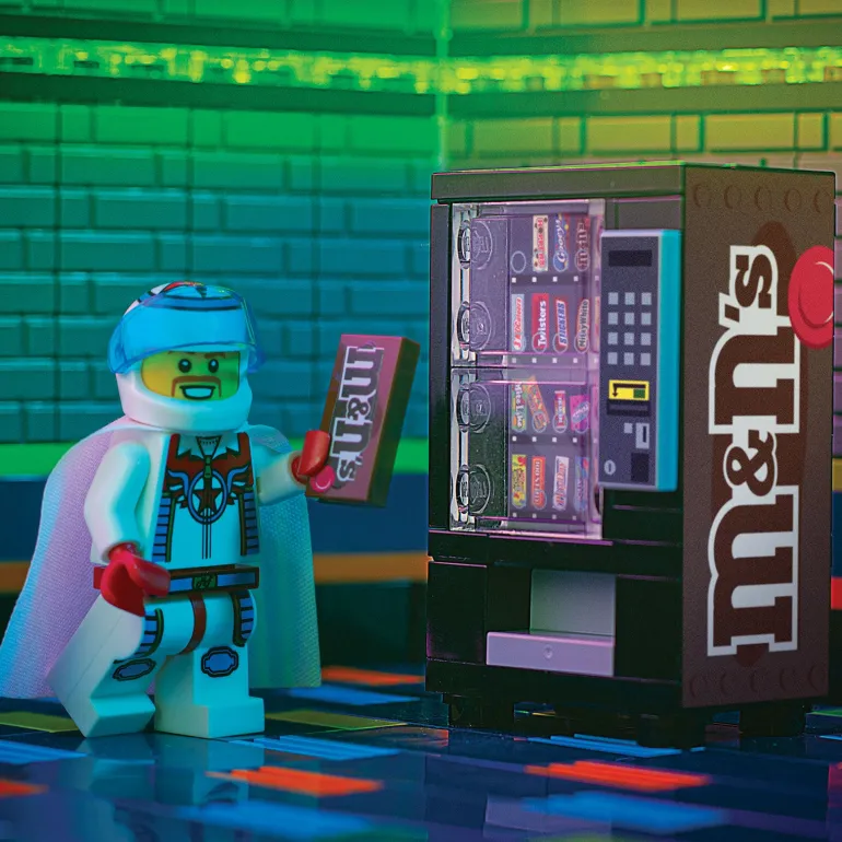 The Brick Show Shop M&Ns (Plain) - B3 Customs® Candy Vending Machine