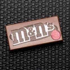 The Brick Show Shop M&N's (Plain) - B3 Customs® Printed 1x2 Tile