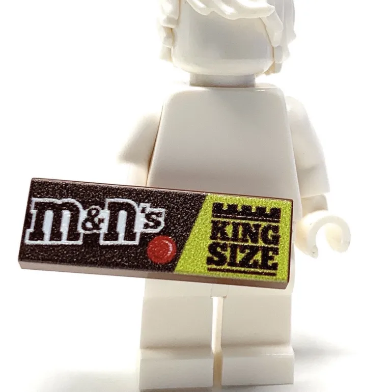 The Brick Show Shop M&N's (Plain) Candy (King Size) - B3 Customs® Printed 1x3 Tile