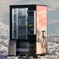 The Brick Show Shop Mando Beskar Vending Machine Building Set made using LEGO parts - B3 C