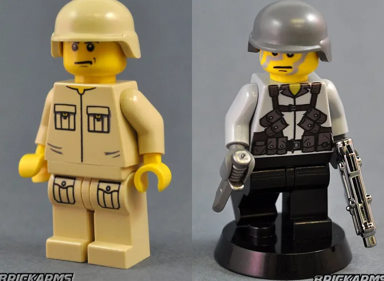 The Brick Show Shop MCH BrickArms Modern Combat Helmet for LEGO Minifigures