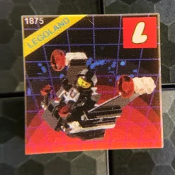 The Brick Show Shop Meteor Monitor Blacktron Set 1875 - Custom Printed 2x2 Tile